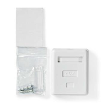Netzwerk-Wallbox Aufputzmontage 1 Port(s) STP CAT6 Gerade Buchse Gold - Nedis