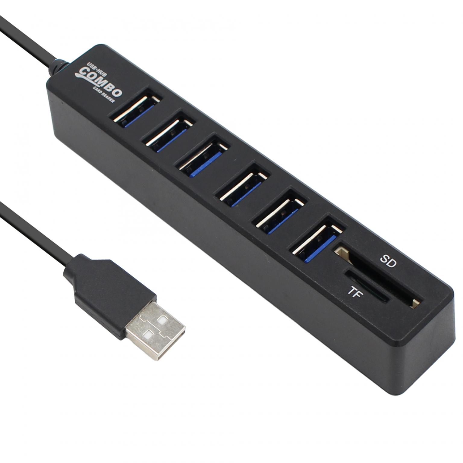 USB A Hub - 6 Anschlüsse - Allteq
