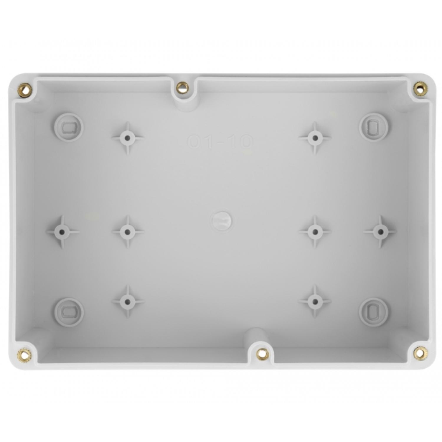 Delock Einbaugehäuse mit Kabeleinführungen 180 x 125 x 90 mm grau - Delock