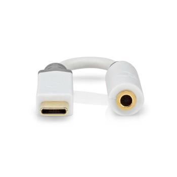 USB-Adapter USB 2.0 USB-C™ Stecker 3,5 mm Buchse 0,10 m Rund - Nedis