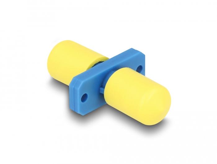 Delock Glasfaserkupplung ST Simplex Stecker auf ST Simplex Stecker blau - Delock