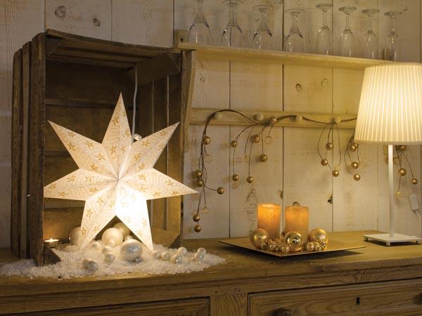Paperstar - Hängend - weiß - 45 cm - 230 V - E14 Leuchtmittel nicht enthalten - Light Creations