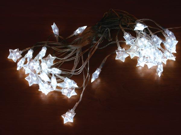 Novastarlight LED - 10 m - 40 weiße Sterne - transparentes Kabel - 24 V - Light creations