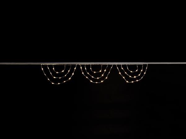 Moonlight LED - 2 x 0,3 m - warmweiße Lampen - transparentes Kabel - 31 V - Velleman