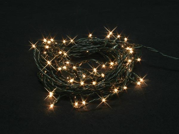 Burstlight LED - 20 m - 220 weiße Lampen (44 blinkend) - grünes Kabel - 24 V - Light Creations