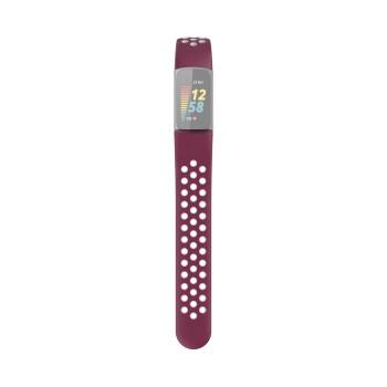 Sportarmband für Fitbit Charge 5, atmungsaktives Armband, Bord./Grau - Hama