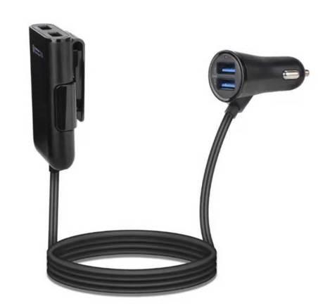 4-Port USB-Autoladegerät (vorne + hinten) - Re-Load
