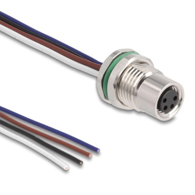 M8-Panel-Mount-Kabel - Delock