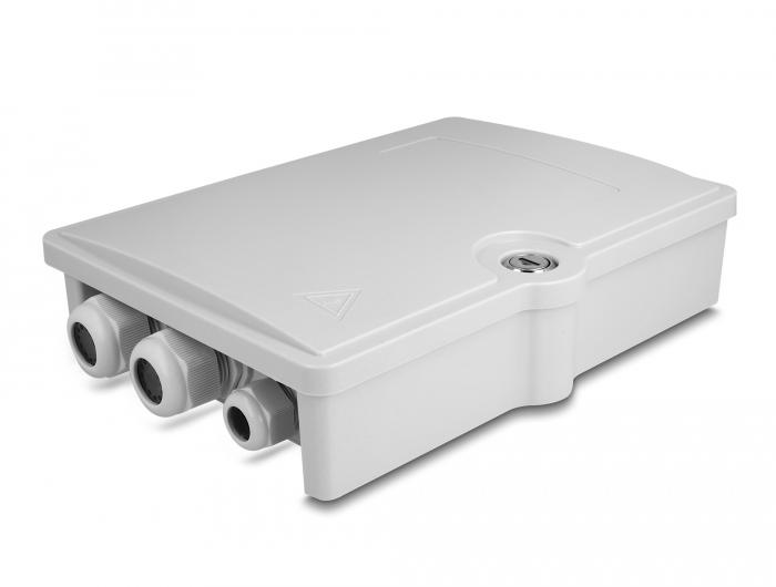 Delock LWL Verteilerbox für Innen- und Außenbereich IP55 wasserfest absc - Delock