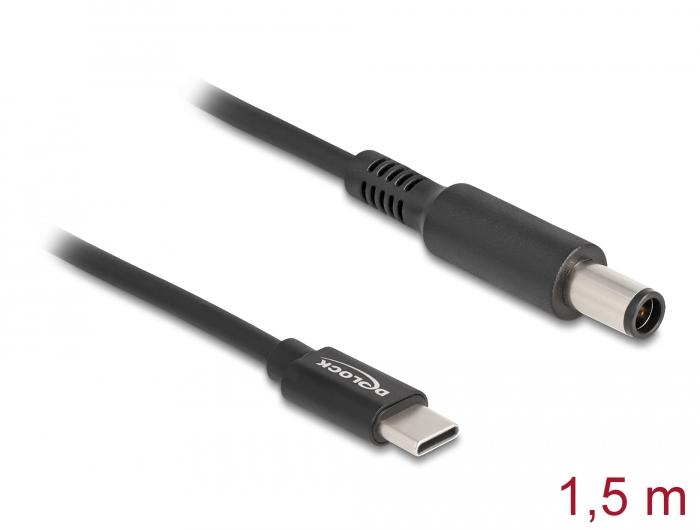 Delock Notebook-Schublade Kabel USB Type-C™ Stecker zu Dell 7.4 x 5.0 mm Steck