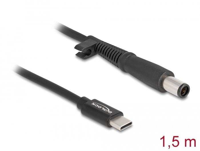 Delock Notebook-Schublade Kabel USB Typ-C™ Stecker zu HP 7,4 x 5,0 mm Stecker - Delock