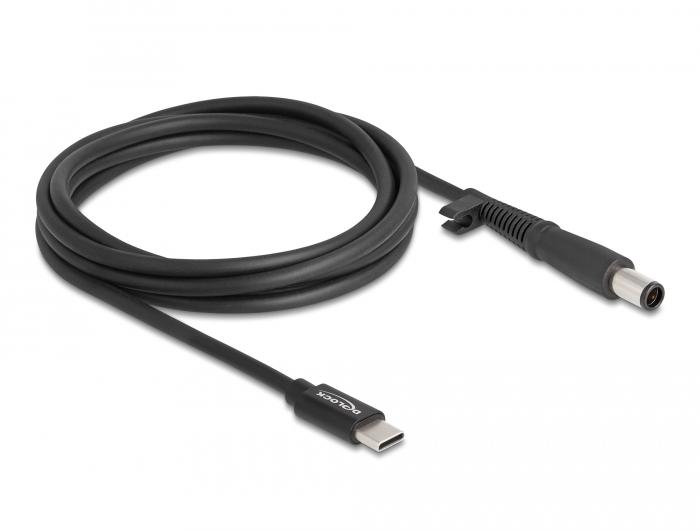 Delock Notebook-Schublade Kabel USB Typ-C™ Stecker zu HP 7,4 x 5,0 mm Stecker - Delock