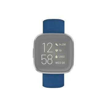 Armband für Fitbit Versa 2/Versa (Lite), Ersatz Silikonarmband, blau - Hama