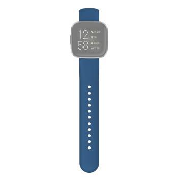 Armband für Fitbit Versa 2/Versa (Lite), Ersatz Silikonarmband, blau - Hama