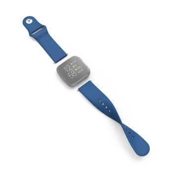 Armband für Fitbit Versa 2/Versa (Lite), Ersatz Silikonarmband, blau - Hama