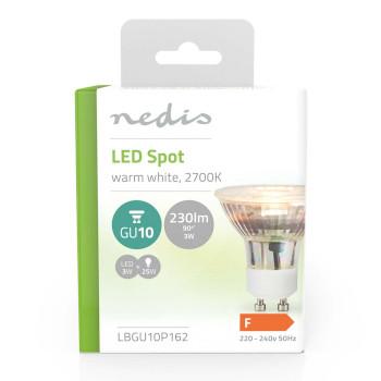 LED-Lampe GU10 Spot 3 W 230 lm 2700 K Warmweiß Anzahl der Leuchtmittel in - Nedis