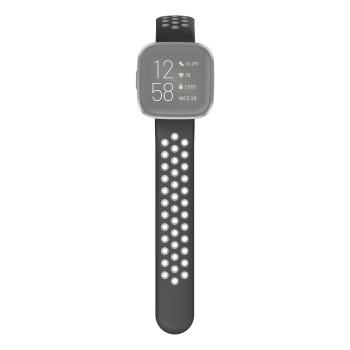 Sportarmband für Fitbit Versa 2/Versa (Lite), atmungsaktives Armband, schw. - Hama