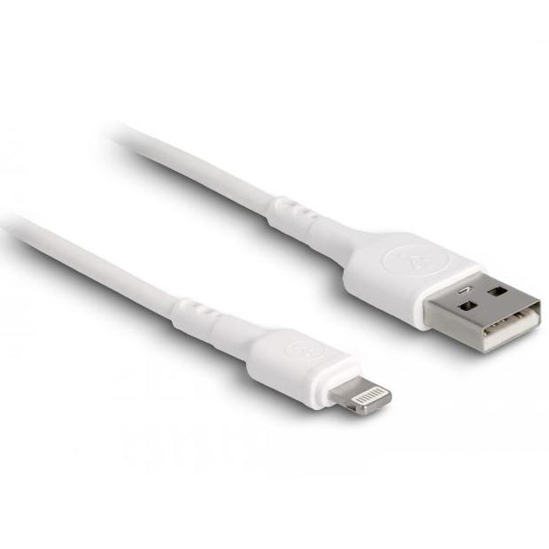 Delock USB-Ladekabel für iPhone™, iPad™, iPod™ weiß 30 cm - Delock