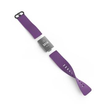 Armband für Fitbit Charge 3/4, Ersatz-Armband, universell, lila. - Hama