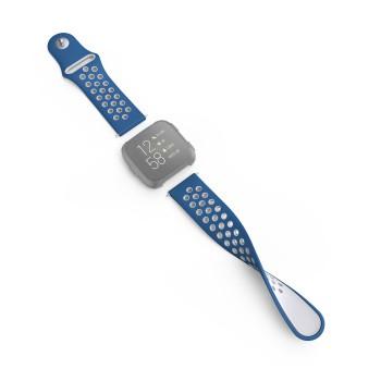 Sportarmband für Fitbit Versa 2/Versa (Lite), atmungsaktives Armband, bl. - Hama