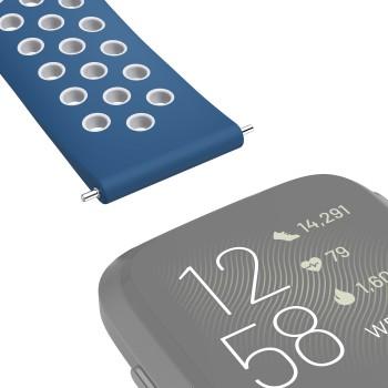 Sportarmband für Fitbit Versa 2/Versa (Lite), atmungsaktives Armband, bl. - Hama