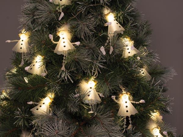 Ornalight LED - 10 m - 30 Engelchen - warmweiß - transparente Kabel - 24 V - Light Creations