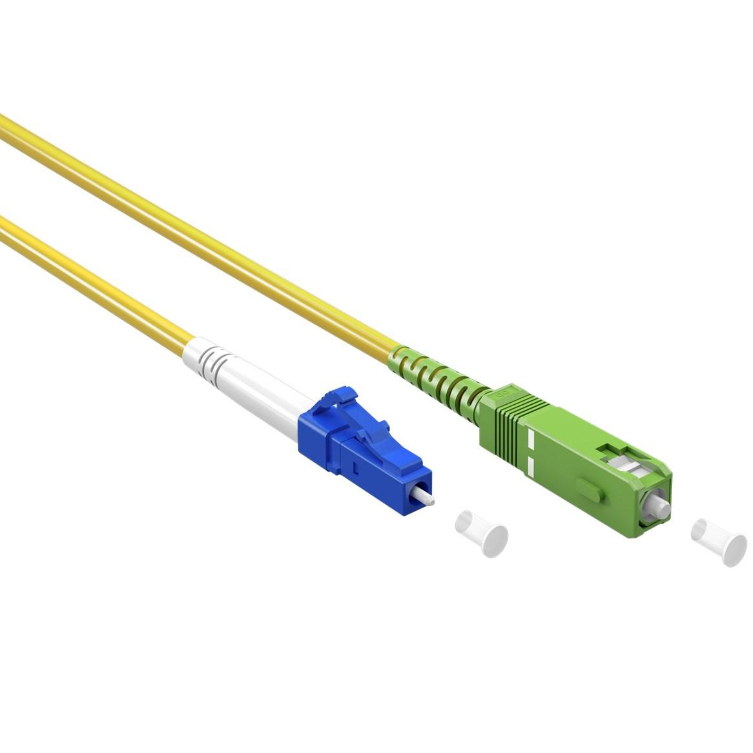 Lichtwellenleiterkabel - SC-APC - LC-UPC - Goobay