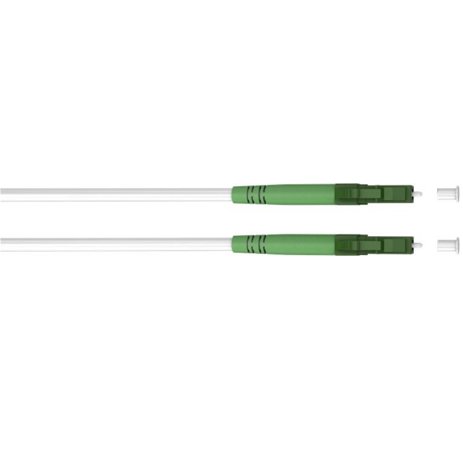 Glasfaser-Kabel (FTTH), Singlemode (OS2) White, weiß (Simplex), 30 m - Goobay