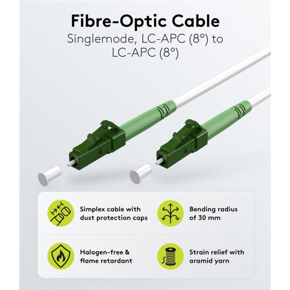 Glasfaserkabel - LC-APC - Goobay