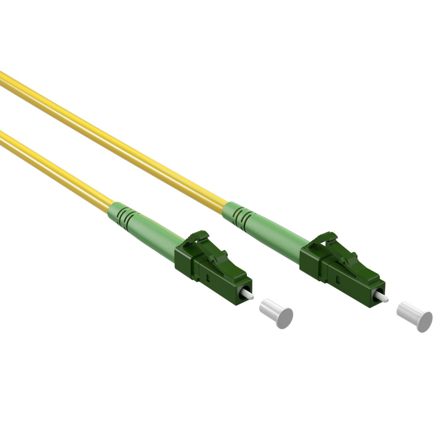 Glasfaser-Kabel (FTTH), Singlemode (OS2) Yellow, (Simplex), 0,5 m