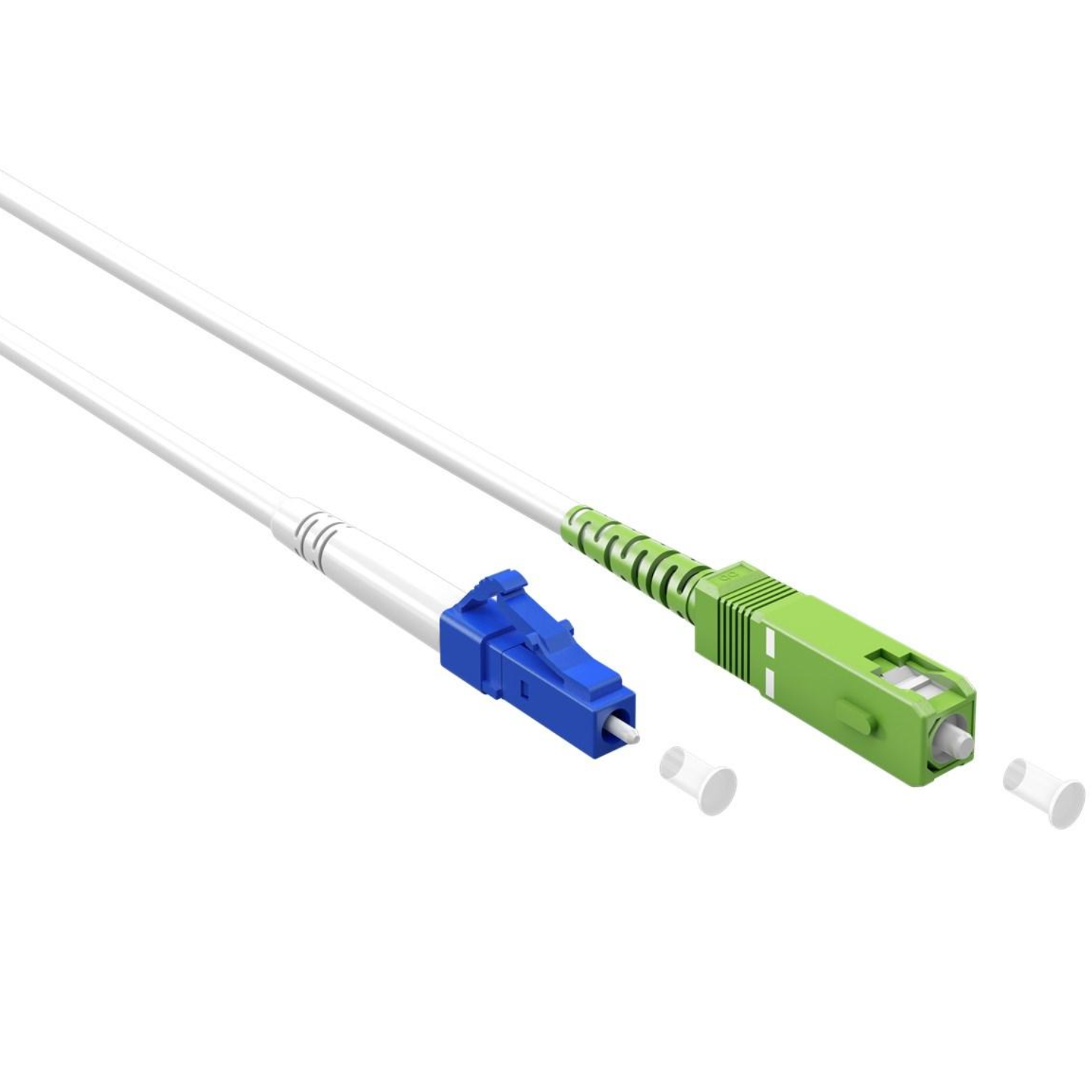 Lichtwellenleiterkabel - SC-APC - LC-UPC - Goobay