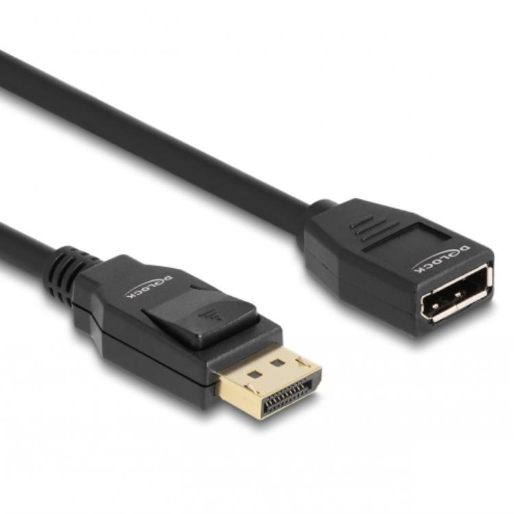 Delock DisplayPort 1.2 Verlängerungskabel 4K 60 Hz 2 m - Delock