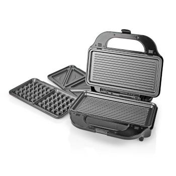 Multi-Grill Grill / Sandwich / Waffel 900 W 28 x 15 cm - Nedis