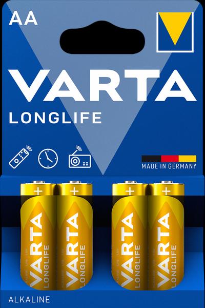 Varta Longlife Alkaline AA/LR6 Blister 4 - Varta