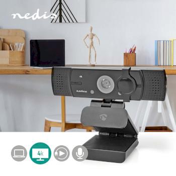 Webcam Full HD@60fps / 4K@30fps Autofokus - Nedis