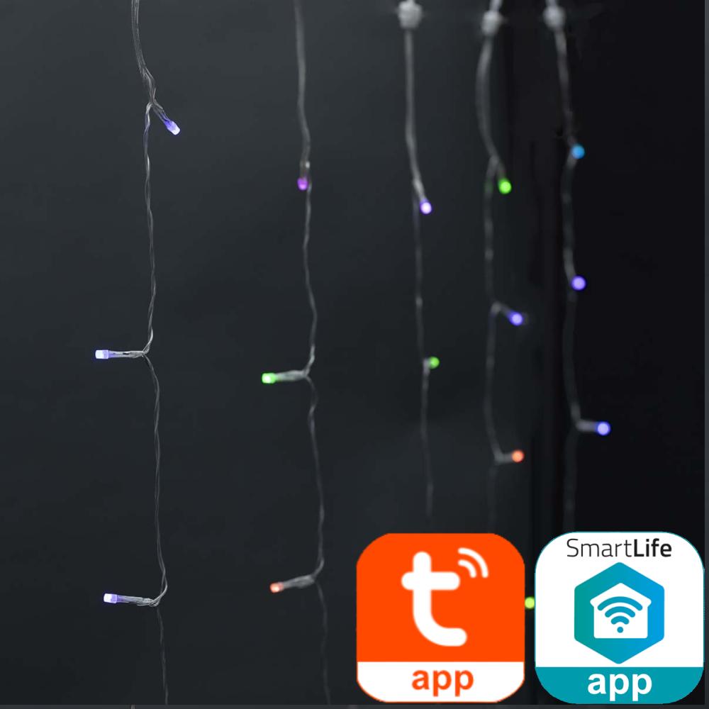SmartLife Dekorative LED Vorhang Wi-Fi RGB 180 LEDs 3 m - Nedis