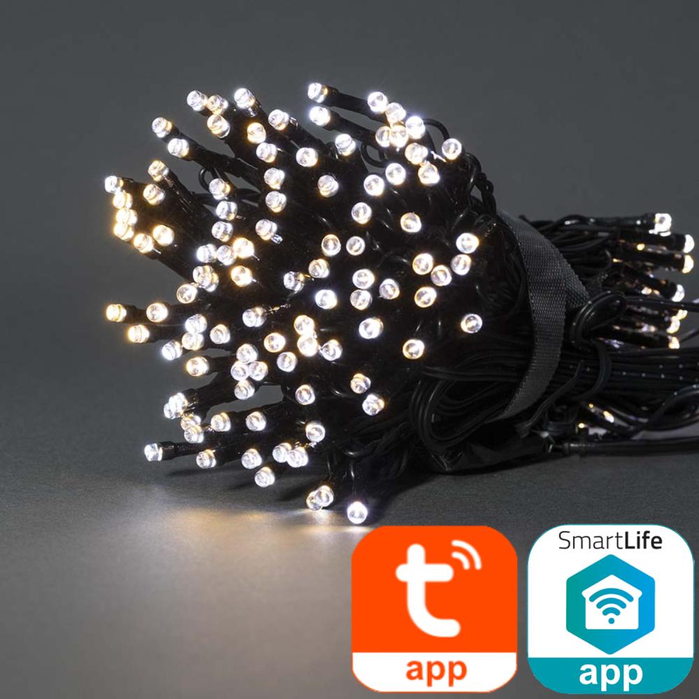 SmartLife Dekorative LED Kabel Wi-Fi Warm- bis kaltweiß 100 LEDs