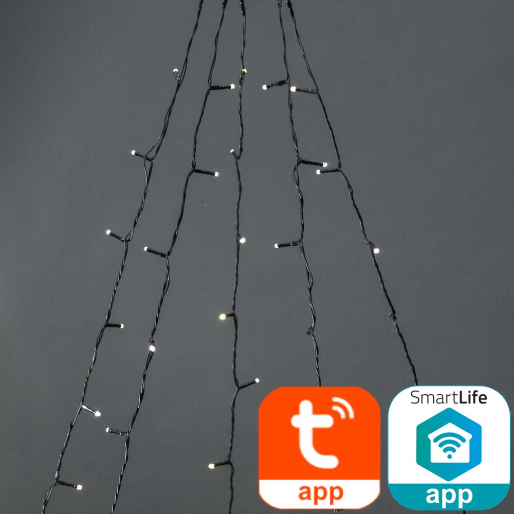 SmartLife Dekorativer LED-Baum Wi-Fi Warmweiß 200 LEDs 5 x 4 m - Nedis