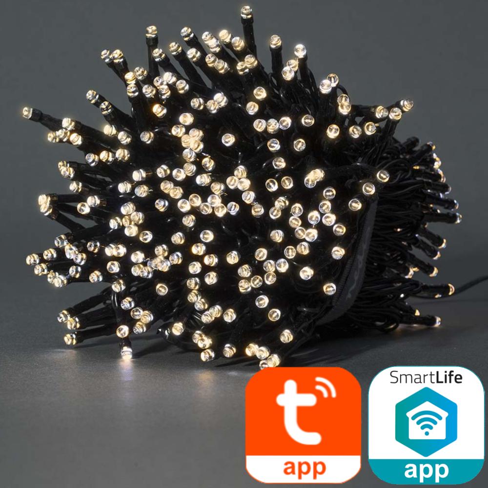 SmartLife Dekorative LED Kabel Wi-Fi Warmweiß 400 LEDs 20,0 m - Nedis