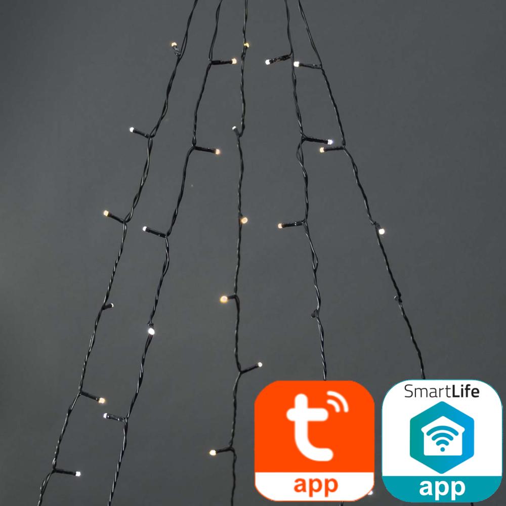 SmartLife Dekorative LED Baum Wi-Fi Warm- bis kaltweiß 200 LEDs - Nedis