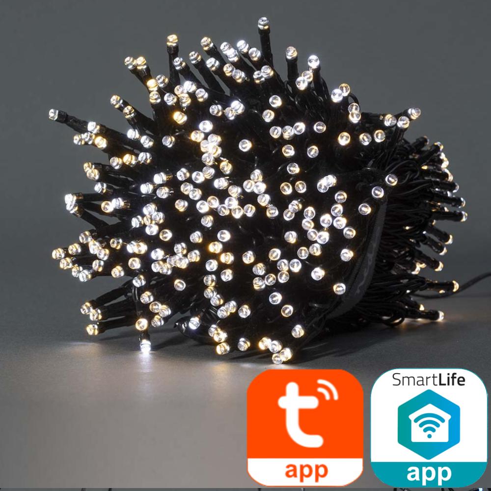 SmartLife Dekorative LED Kabel Wi-Fi Warm- bis kaltweiß 400 LEDs - Nedis