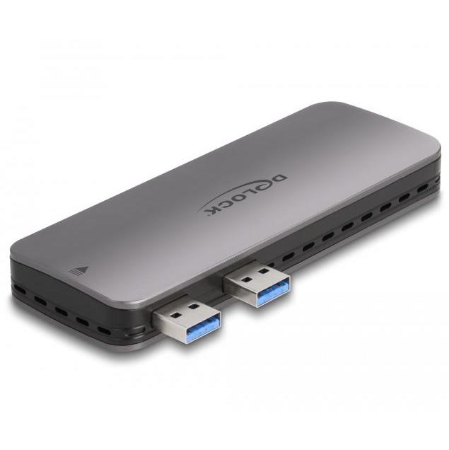 M.2 NVMe Gehäuse (USB A) - USB 3.2 Gen 2 - Delock