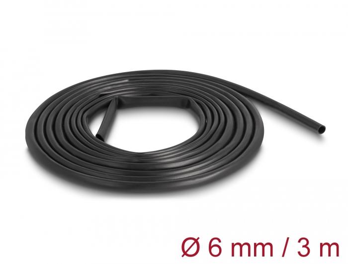 Delock PVC Isolierschlauch 3 m x 6 mm schwarz - Delock
