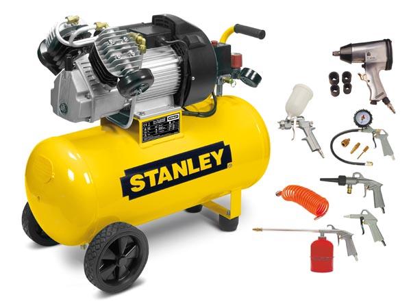 Kompressor - Ölschmierung - Horizontal - 50 L / 3 PS / 10 bar - Stanley