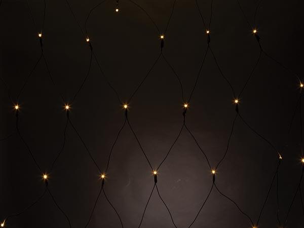 SPIKA LED - 2 x 2 m - 144 LEDs - warmweiß - schwarzes Kabel - 36 V - Vellight