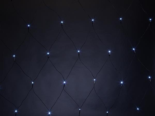 SPIKA LED - 2 x 2 m - 144 LEDs - weiß - schwarzes Kabel - 36 V - Vellight