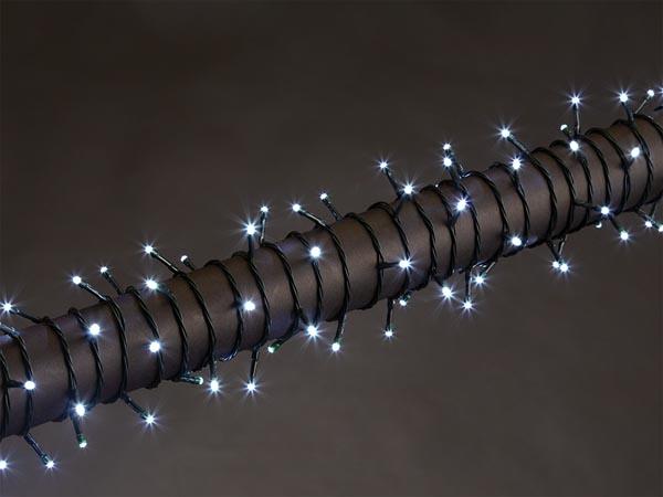 LUNA LED - 12 m - 160 LEDs - weiß - grünes Kabel - Modulator - 24 V - Vellight