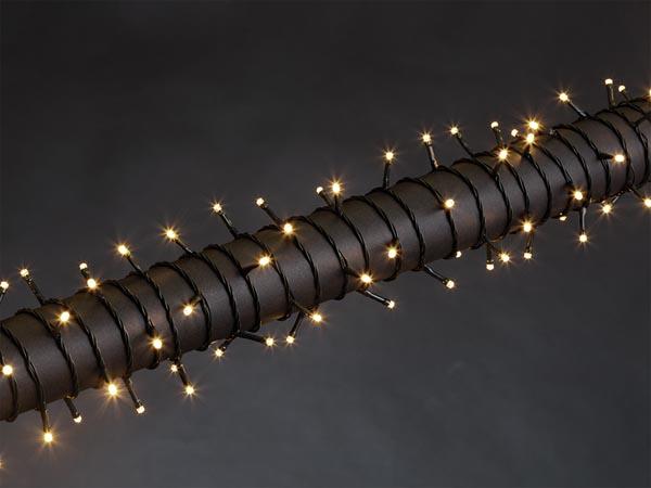 LUNA LED - 12 m - 160 LEDs - weiß - grünes Kabel - Modulator - 24 V - Vellight
