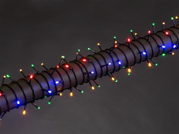 LUNA LED - 12 m - 160 LEDs - mehrfarbig - grünes Kabel - 24 V - Vellight