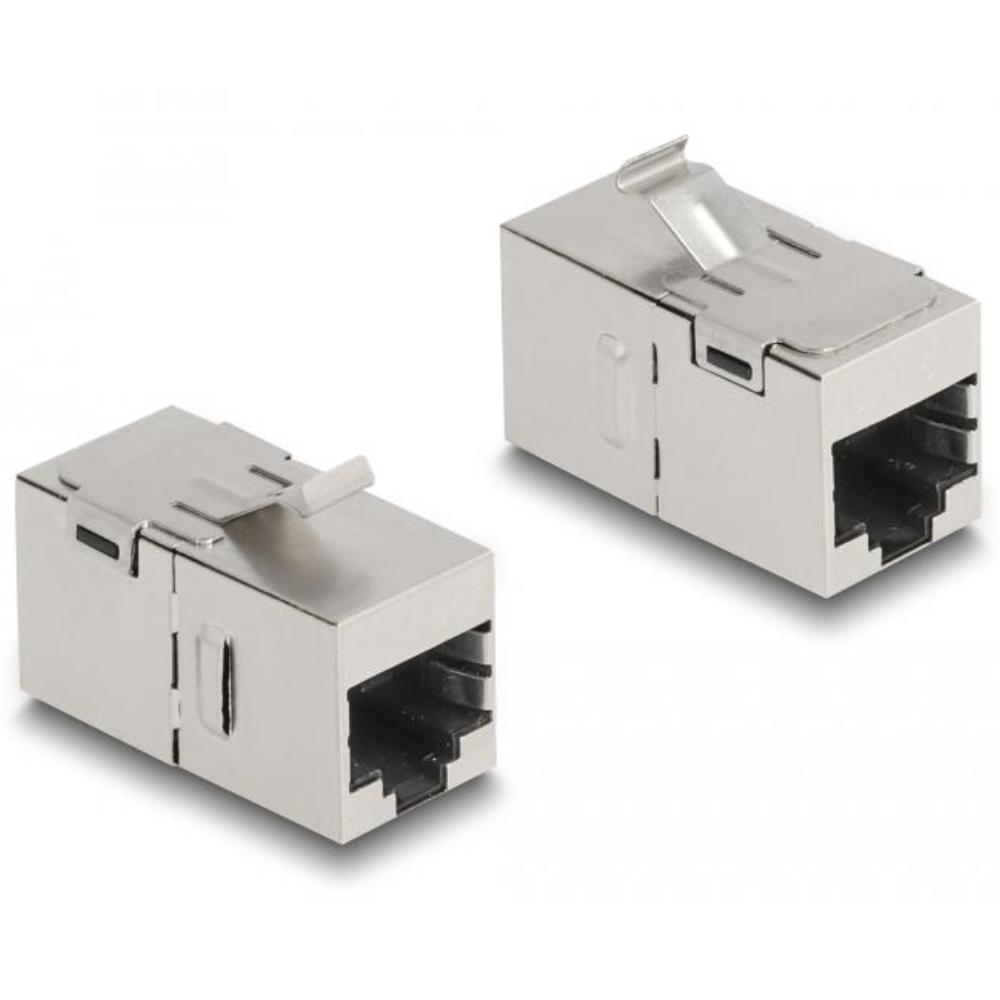 Delock Keystone Modul RJ45 Buchse zu RJ45 Buchse Cat.6A - Delock